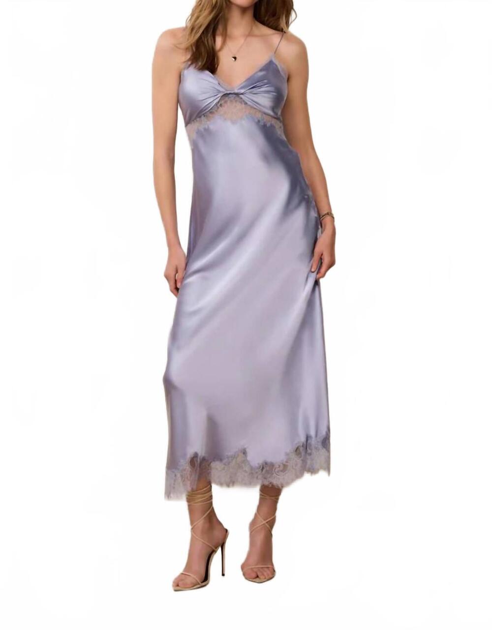 NEW LOVESHACKFANCY orianna midi dress in washed sky